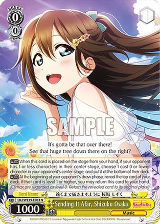 Sending It Afar, Shizuku Osaka (LNJ/WE39-E003 N) - Love Live! School Idol Festival Series 10th Anniversary Premium Booster
