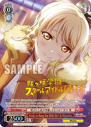Ready to Hang Out With Me? Ai Miyashita (FP) (LNJ/WE39-E028FP FP) - Love Live! School Idol Festival Series 10th Anniversary Premium Booster