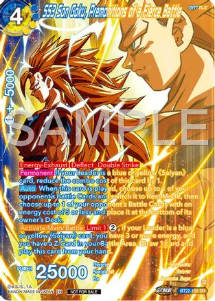 SS3 Son Goku, Premonitions of a Fierce Battle (Premium Alt-Art Card Set 2024 Vol.2) (BT22-135) - Promotion Cards Foil