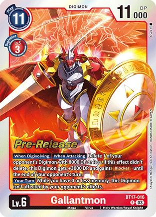 Gallantmon (BT17-016) - Secret Crisis Pre-Release Cards Foil