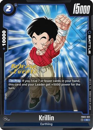 Krillin (FB03-031) - Raging Roar Release Event Cards