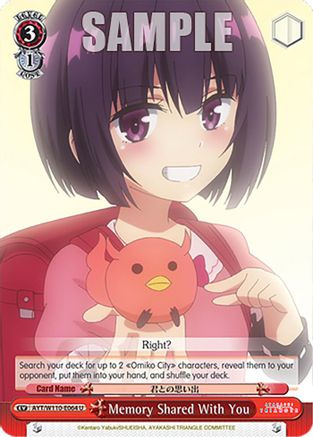Memory Shared With You (AYT/W110-E064 U) - Ayakashi Triangle