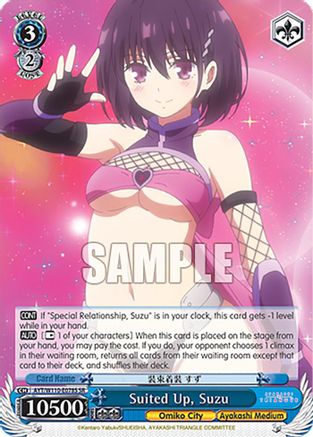 Suited Up, Suzu (SR) (AYT/W110-E078S SR) - Ayakashi Triangle