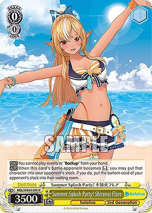 Summer Splash Party! Shiranui Flare (HOL/WE44-E05 N) - hololive production Summer Collection Premium Booster