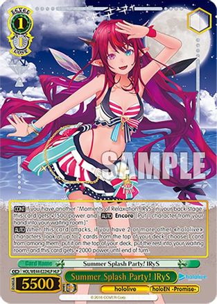 Summer Splash Party! IRyS (HLP) (HOL/WE44-E22HLP HLP) - hololive production Summer Collection Premium Booster