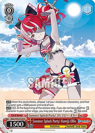 Summer Splash Party! Kureiji Ollie (HOL/WE44-E28 N) - hololive production Summer Collection Premium Booster