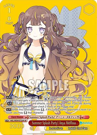 Summer Splash Party! Anya Melfissa (SP) (HOL/WE44-E32SP SP) - hololive production Summer Collection Premium Booster