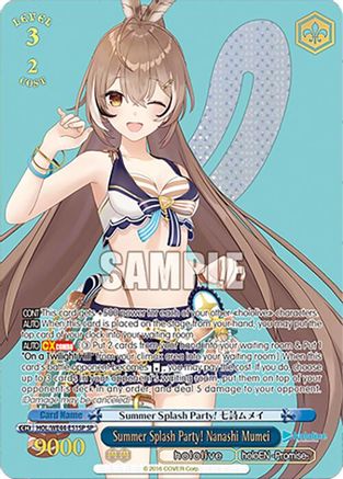 Summer Splash Party! Nanashi Mumei (SP) (HOL/WE44-E51SP SP) - hololive production Summer Collection Premium Booster