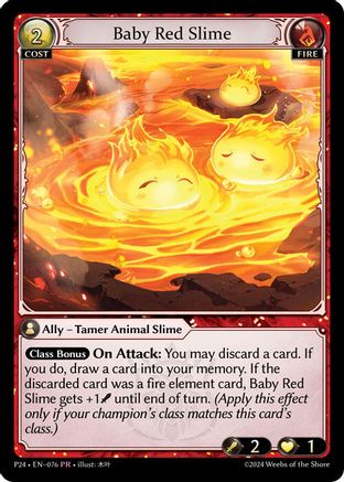 Baby Red Slime (076) - Promotional Cards Foil