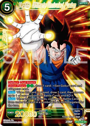 Vegito, Ultimate Unrivaled Fusion (BT26-076) - Ultimate Advent Foil