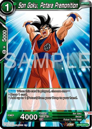 Son Goku, Potara Premonition (BT26-070) - Ultimate Advent