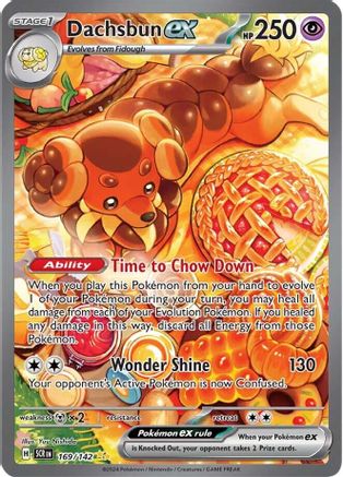Dachsbun ex 169/142 - Holofoil SV07 Stellar Crown - Special Illustration Rare