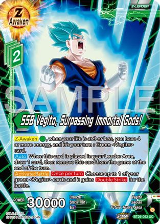 SSB Vegito, Surpassing Immortal Gods! (BT26-063) - Ultimate Advent Foil