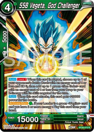 SSB Vegeta, God Challenger (BT26-072) - Ultimate Advent Foil