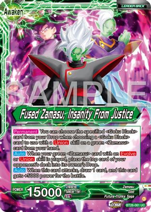 Zamasu // Fused Zamasu, Insanity From Justice (BT26-061) - Ultimate Advent Foil