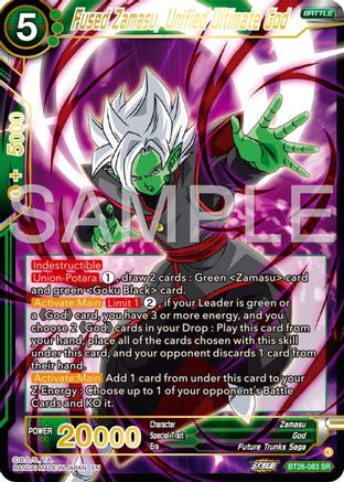 Fused Zamasu, Unified Ultimate God (BT26-083) - Ultimate Advent Foil