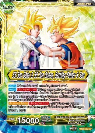 SS Son Goku // SS Son Goku & SS Son Gohan, Battling Father & Son (BT26-090) - Ultimate Advent Foil