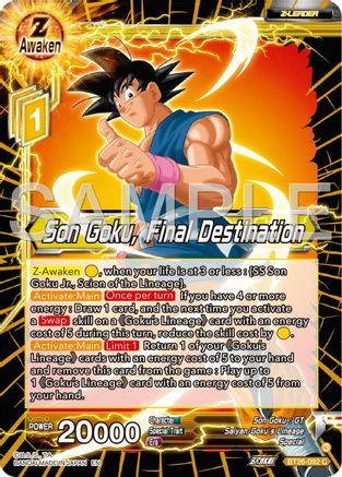 Son Goku, Final Destination (BT26-092) - Ultimate Advent Foil