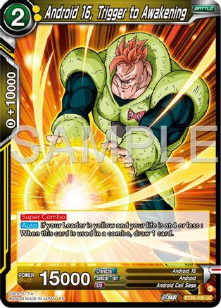 Android 16, Trigger to Awakening (BT26-108) - Ultimate Advent Foil