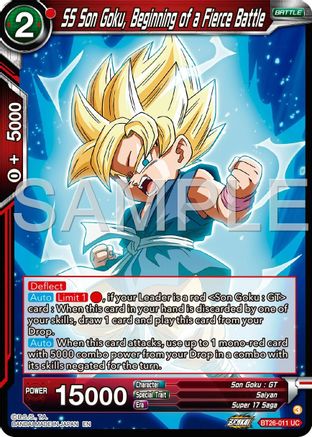 SS Son Goku, Beginning of a Fierce Battle (BT26-011) - Ultimate Advent