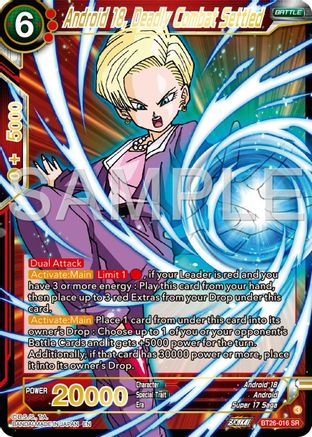 Android 18, Deadly Combat Settled (Bt26-016) - Ultimate Advent Foil