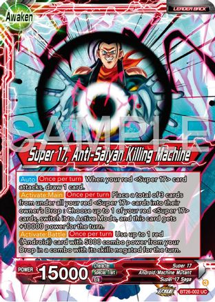 Hell Fighter 17 // Super 17, Anti-Saiyan Killing Machine (BT26-002) - Ultimate Advent Foil
