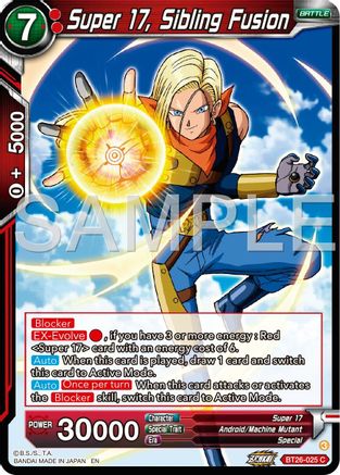 Super 17, Sibling Fusion (BT26-025) - Ultimate Advent Foil