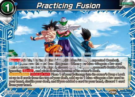 Practicing Fusion (BT26-038) - Ultimate Advent Foil