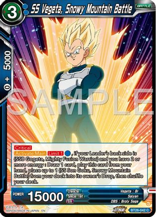 SS Vegeta, Snowy Mountain Battle (BT26-042) - Ultimate Advent