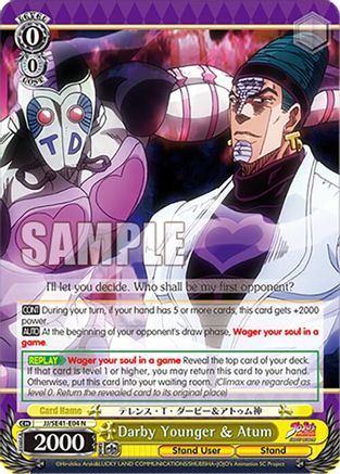 Darby Younger & Atum (JJ/SE41-E04 N) - JoJo's Bizarre Adventure: Stardust Crusaders Premium Booster