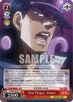 Star Finger, Jotaro (JJ/SE41-E43 N) - JoJo's Bizarre Adventure: Stardust Crusaders Premium Booster