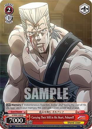 Carrying Their Will in His Heart, Polnareff (JJ/SE41-E48 N) - JoJo's Bizarre Adventure: Stardust Crusaders Premium Booster