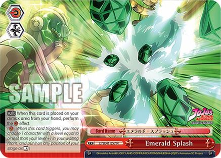 Emerald Splash (JJ/SE41-E57 N) - JoJo's Bizarre Adventure: Stardust Crusaders Premium Booster
