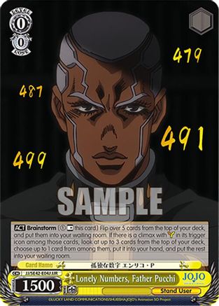 Lonely Numbers, Father Pucchi (JJR) (JJ/SE42-E04J JJR) - JoJo's Bizarre Adventure: Stone Ocean Premium Booster