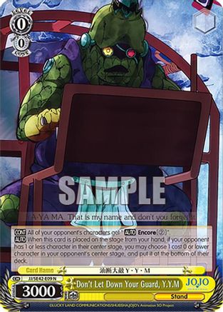 Don't Let Down Your Guard, Y.Y.M (JJ/SE42-E09 N) - JoJo's Bizarre Adventure: Stone Ocean Premium Booster