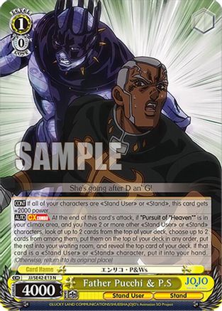 Father Pucchi & P.S (JJ/SE42-E13 N) - JoJo's Bizarre Adventure: Stone Ocean Premium Booster