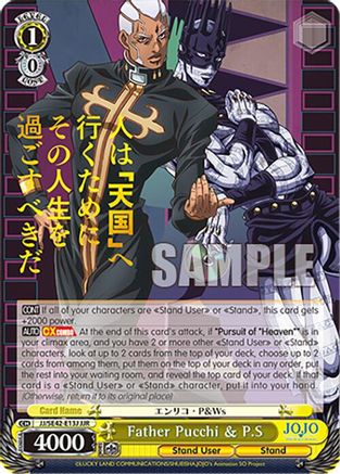 Father Pucchi & P.S (JJR) (JJ/SE42-E13J JJR) - JoJo's Bizarre Adventure: Stone Ocean Premium Booster