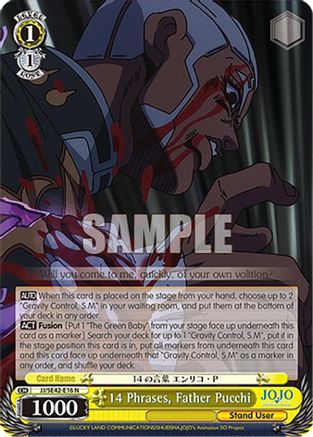 14 Phrases, Father Pucchi (JJ/SE42-E16 N) - JoJo's Bizarre Adventure: Stone Ocean Premium Booster