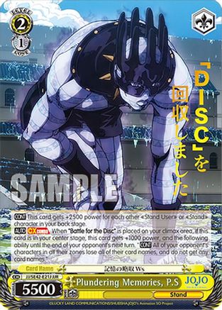 Plundering Memories, P.S (JJR) (JJ/SE42-E21J JJR) - JoJo's Bizarre Adventure: Stone Ocean Premium Booster