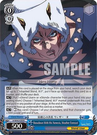 Showdown With His Nemesis, Weather Forecast (JJ/SE42-E28 N) - JoJo's Bizarre Adventure: Stone Ocean Premium Booster