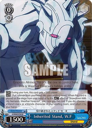 Inherited Stand, W.F (JJ/SE42-E34 N) - JoJo's Bizarre Adventure: Stone Ocean Premium Booster