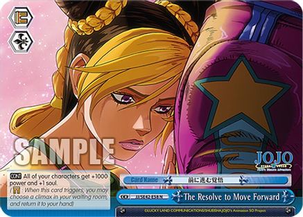 The Resolve to Move Forward (JJ/SE42-E58 N) - JoJo's Bizarre Adventure: Stone Ocean Premium Booster