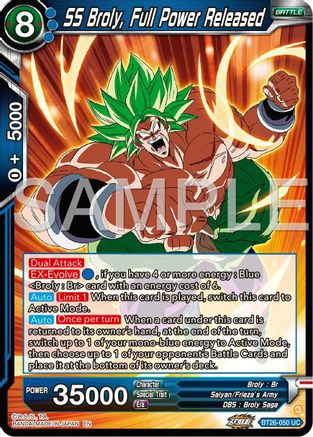 SS Broly, Full Power Released (BT26-050) - Ultimate Advent