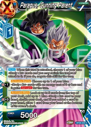 Paragus, Cunning Parent (BT26-035) - Ultimate Advent Foil