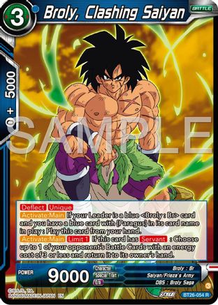 Broly, Clashing Saiyan (BT26-054) - Ultimate Advent Foil