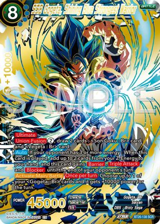 SSB Gogeta, Shining Blue Strongest Warrior (BT26-138) - Ultimate Advent Foil