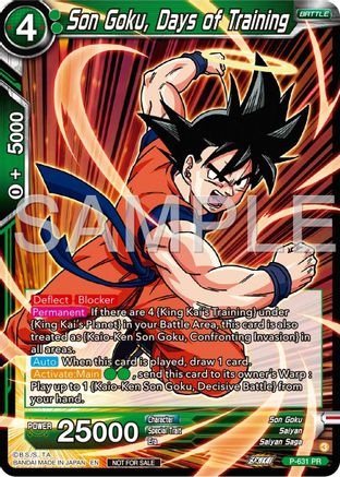 Son Goku, Days of Training (Zenkai Series Tournament Pack Vol.9) (P-631) - Promotion Cards