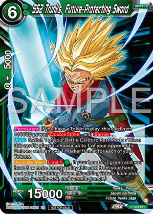 SS2 Trunks, Future-Protecting Sword (Zenkai Series Tournament Pack Vol.9) (P-633) - Promotion Cards