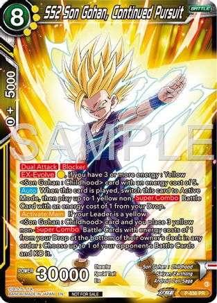 SS2 Son Gohan, Continued Pursuit (Zenkai Series Tournament Pack Vol.9) (P-636) - Promotion Cards