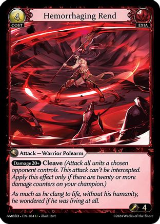 Hemorrhaging Rend (054) - Mortal Ambition Starter Decks